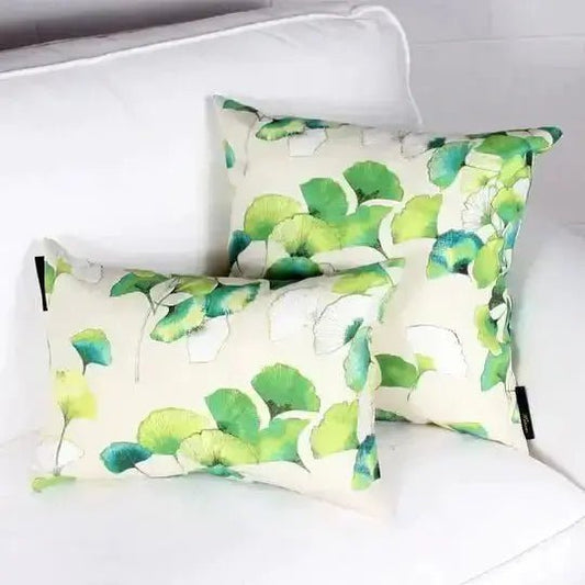 ( Fait au Québec ) Coussin GINGKO ( 2 formats disponibles) - Coussins Accent mode - Literie-Déco et moi