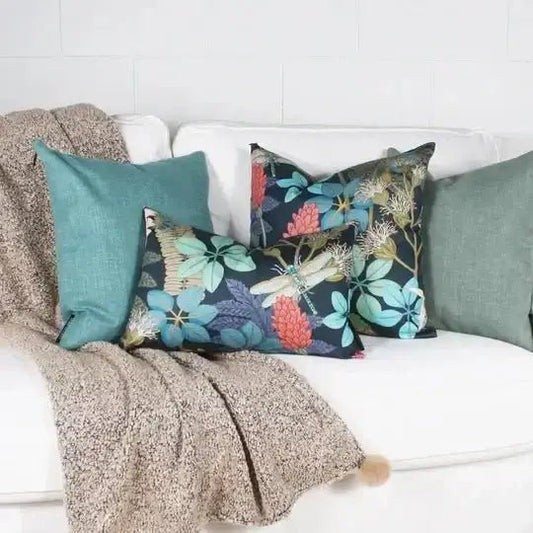 ( Fait au Québec ) - Coussin LIBELLULE - Coussins Accent mode - Literie-Déco et moi 