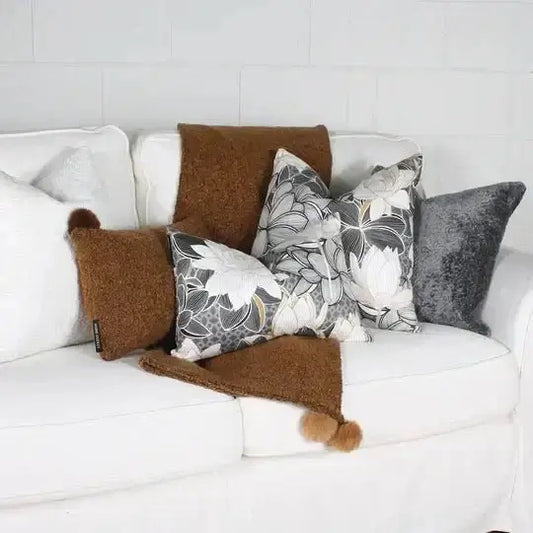 ( Fait au Québec ) - Coussin LOTUS - Literie - Déco et moi