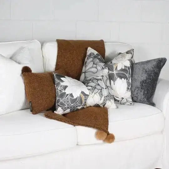 ( Fait au Québec ) - Coussin LOTUS - Coussins Accent mode - Literie-Déco et moi 