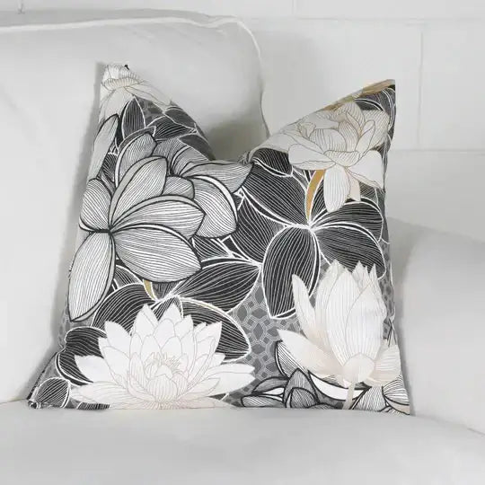 ( Fait au Québec ) - Coussin LOTUS - Coussins Accent mode - Literie-Déco et moi 