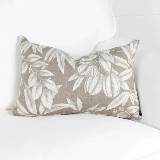 ( Fait au Québec ) - Coussin PHILBOIS ( Beige ) - Literie - Déco et moi