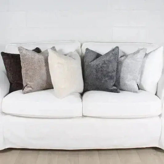 (Fait au Québec) - Coussin SHERPA (6 teintes disponibles) - Coussins Accent mode - $54.95! Literie-Déco et moi