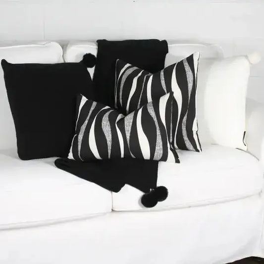 ( Fait au Québec ) - Coussin WAVES - Literie - Déco et moi