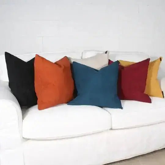 ( Fait au Québec )- Coussins CORDUROY  ( 2 formats disponibles ) - Coussins Accent mode - Literie-Déco et moi 