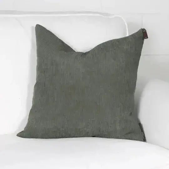 ( Fait au Québec )- Coussins CORDUROY  ( 2 formats disponibles ) - Coussins Accent mode - Literie-Déco et moi 