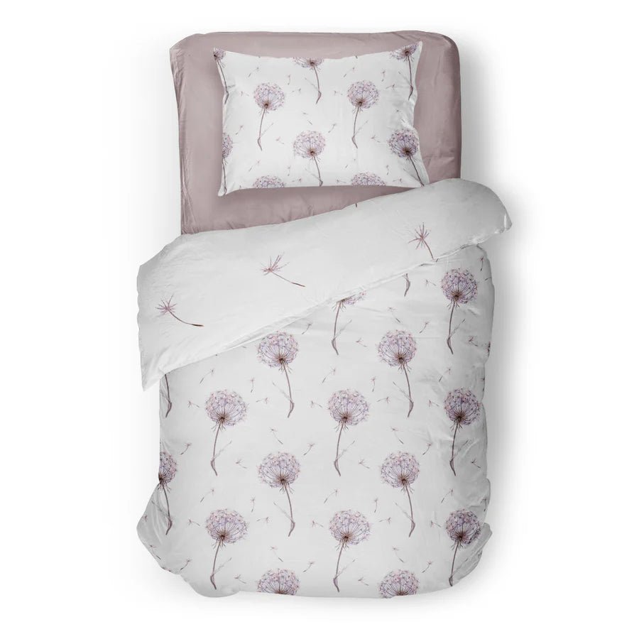(FAIT AU QUEBEC) Dandelions - Couvre - lit pour enfants - Literie - Déco et moi