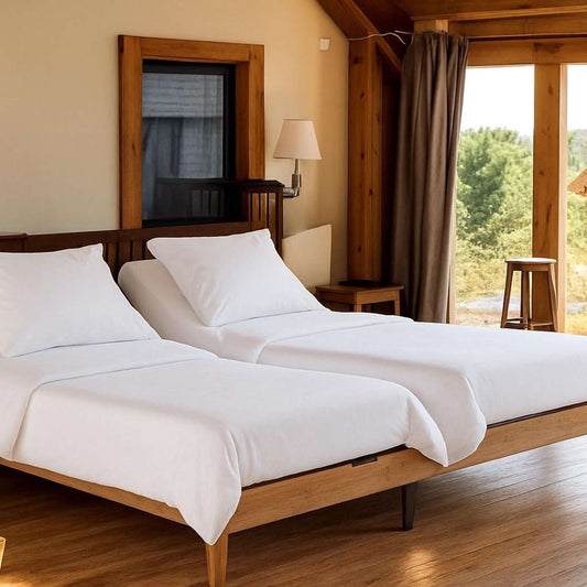 (FAIT AU QUÉBEC) Drap-housse LOUXOR (rayonne de bambou / coton égyptien (330fils) Pour lit électrique JUMEAU XL, QUEEN ou KING-6 teintes disponibles - Draps Zénima - $104.99! Literie-Déco et moi 