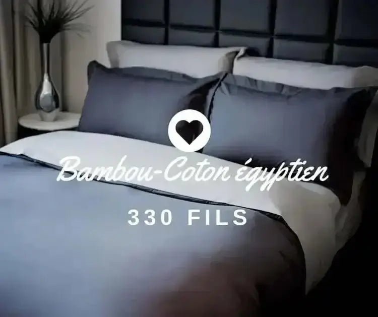 (FAIT AU QUÉBEC) Drap-housse LOUXOR (rayonne de bambou / coton égyptien (330fils) Pour lit électrique JUMEAU XL, QUEEN ou KING-6 teintes disponibles - Draps Zénima - Literie-Déco et moi 