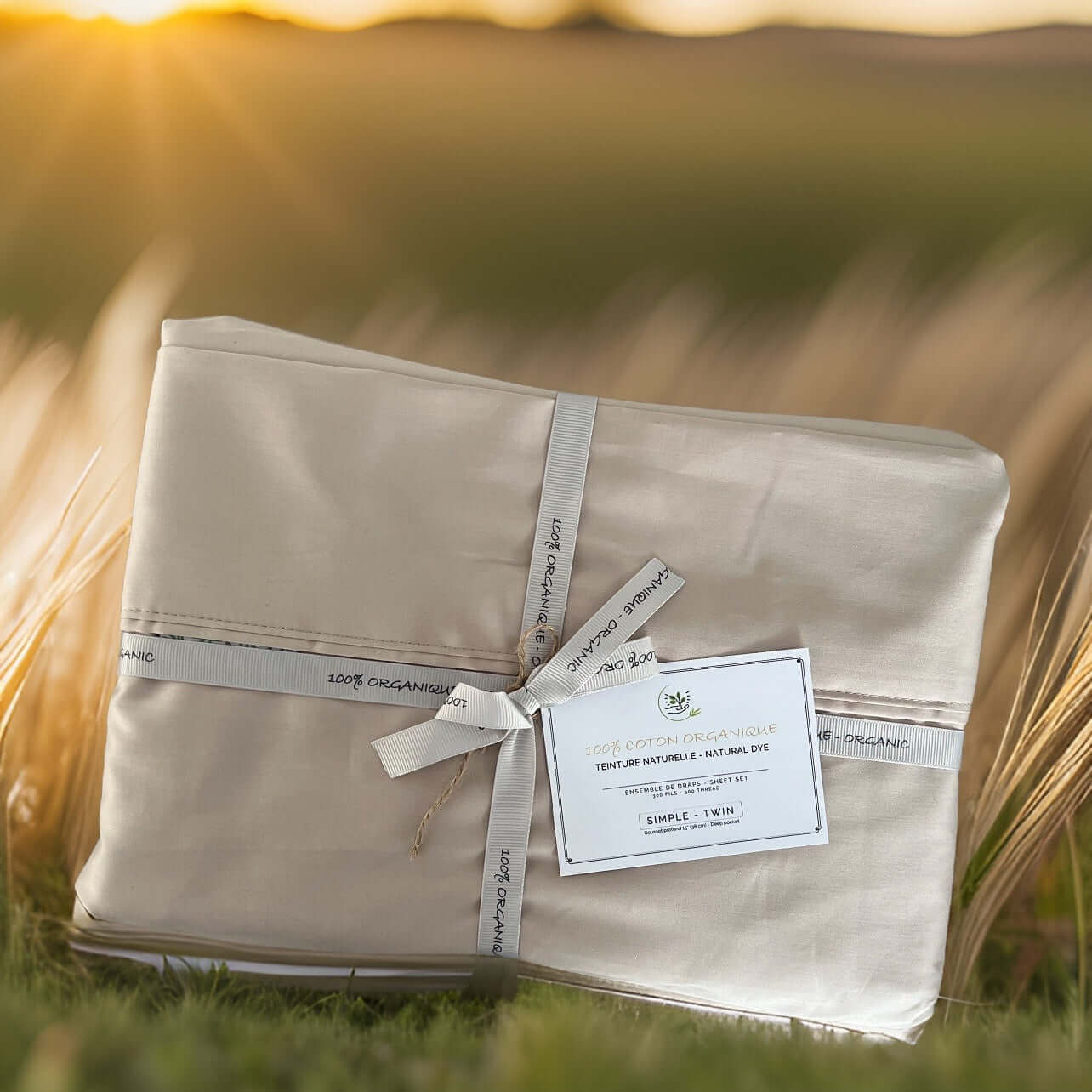 FAIT AU QUÉBEC-Draps coton 100% coton organique ( 300 fils )Pour lit électrique/articulé-JUMEAU XL- QUEEN OU KING - Draps Zénima - $192.99! Literie-Déco et moi 