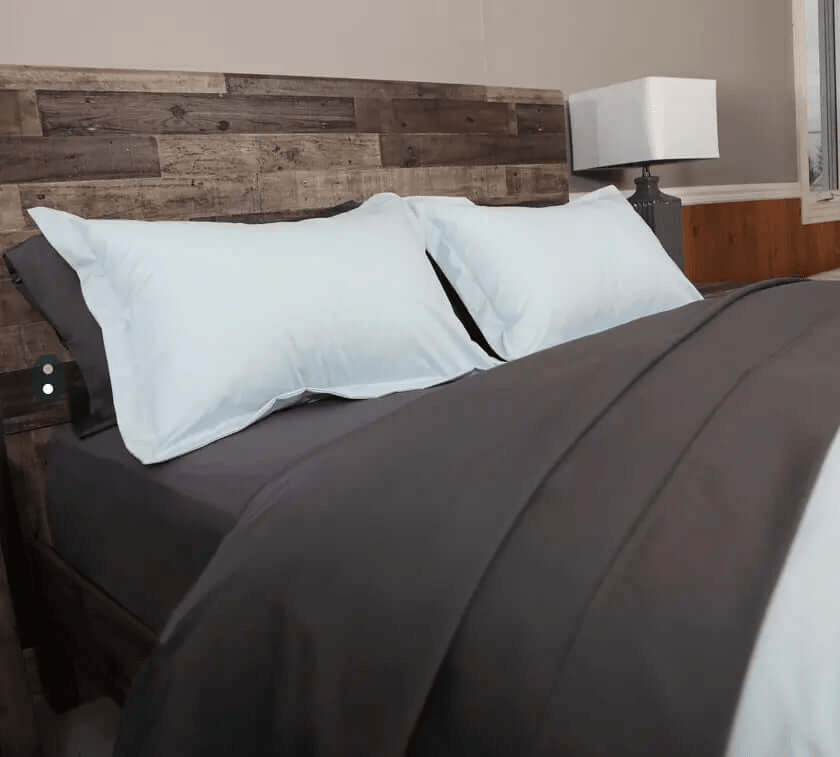 (FAIT AU QUÉBEC)  Draps en percale poly-coton (200 fils) Pour lit électrique /articulé- JUMEAU XL, QUEEN OU KING - Draps Zénima - $121.99! Literie-Déco et moi 