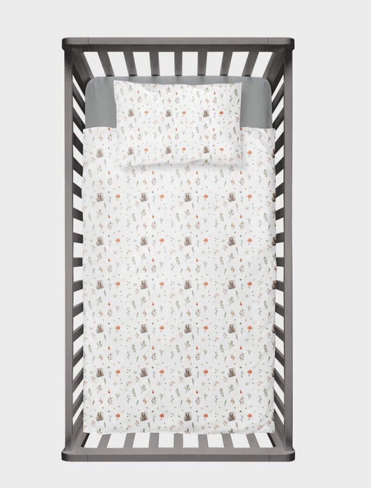 ( Fait au Québec) Ensemble de literie bébé- RATON-LAVEUR - housses de couette bébé Atelier la Fée - $34.99! Literie-Déco et moi 