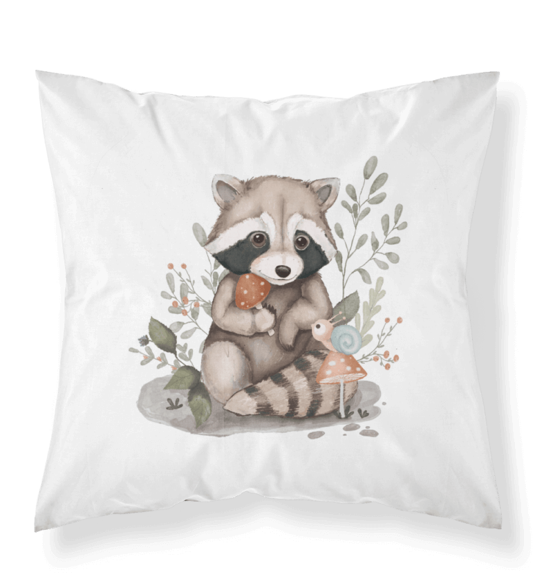 ( Fait au Québec) Ensemble de literie bébé- RATON-LAVEUR housses de couette bébé  ,disponible chez Literie-Déco et moi 