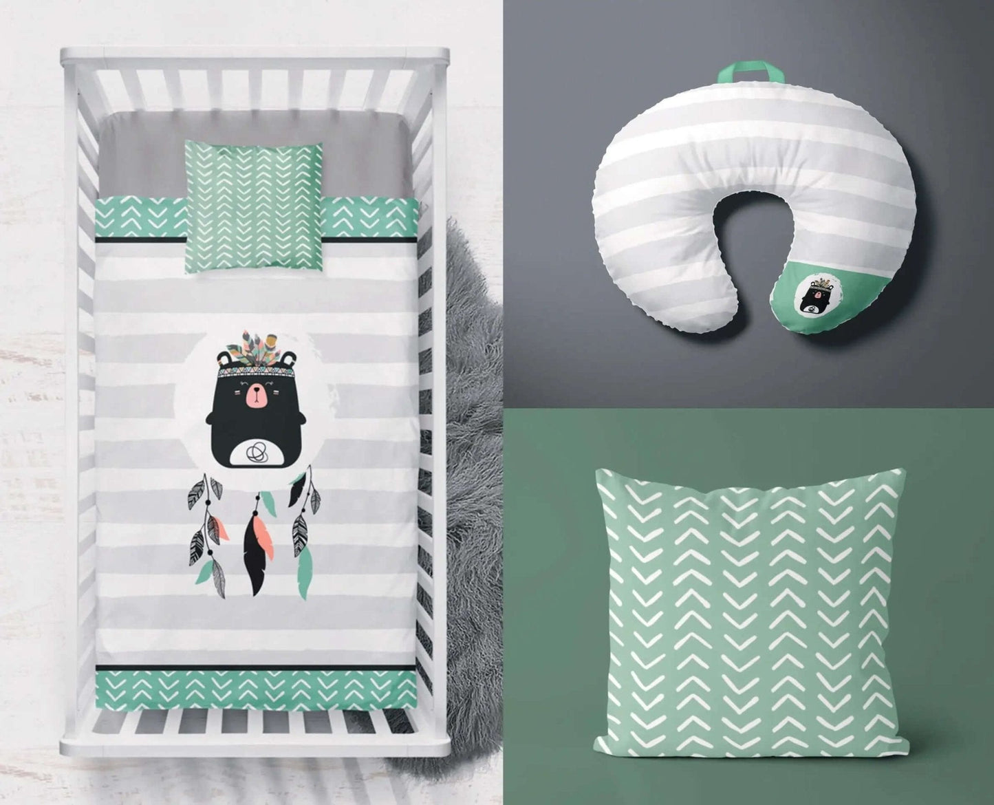 ( Fait au Québec) Ensemble de literie et accessoires pour bébé - TIPI - Literie - Déco et moi