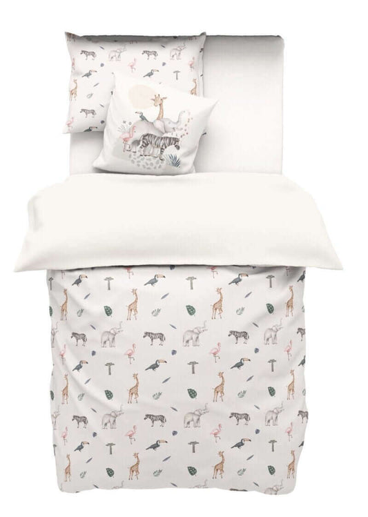 ( Fait au Québec) Ensemble de literie pour bébé- SAFARI - housses de couette bébé Atelier la Fée - $24.99! Literie-Déco et moi 