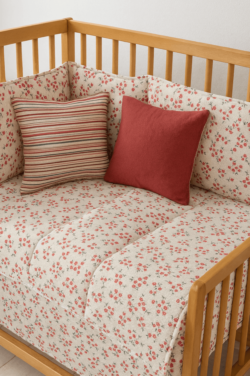 ( Fait au Québec) Ensemble de literie pour bébé ROSIE ( Réversible ) - Douillette bébé Chéné-Sasseville - Literie-Déco et moi 
