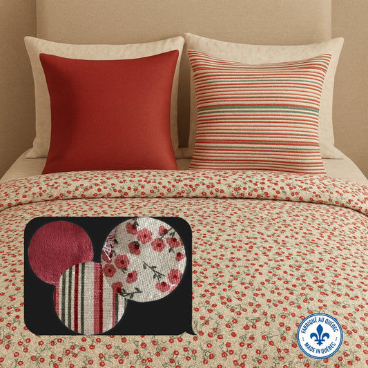 ( Fait au Québec) Ensemble de literie pour enfants ROSIE housses de couette enfants  ,disponible chez Literie-Déco et moi