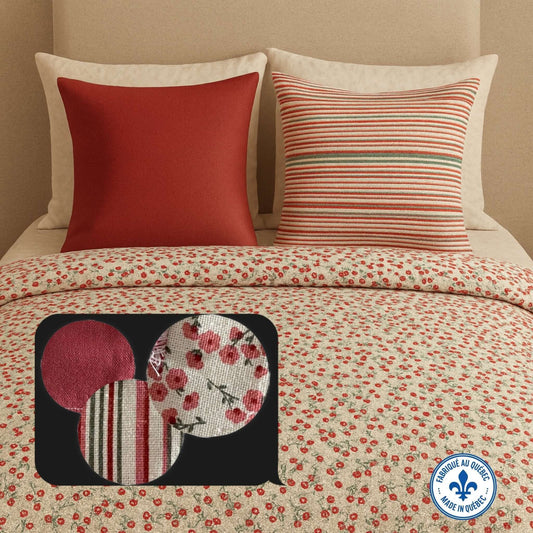 (Fait au Québec) Ensemble de literie pour enfants ROSIE housses de couette enfants ,disponible chez Literie-Déco et moi