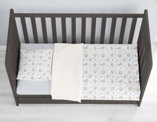 ( Fait au Québec) Ensemble de literiIe bébé - DINOSAURES - Literie - Déco et moi