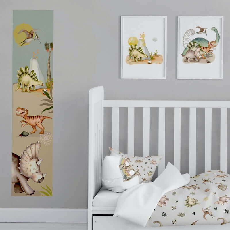 ( Fait au Québec) Ensemble de literiIe bébé- DINOSAURES - housses de couette bébé Atelier la Fée - Literie-Déco et moi 