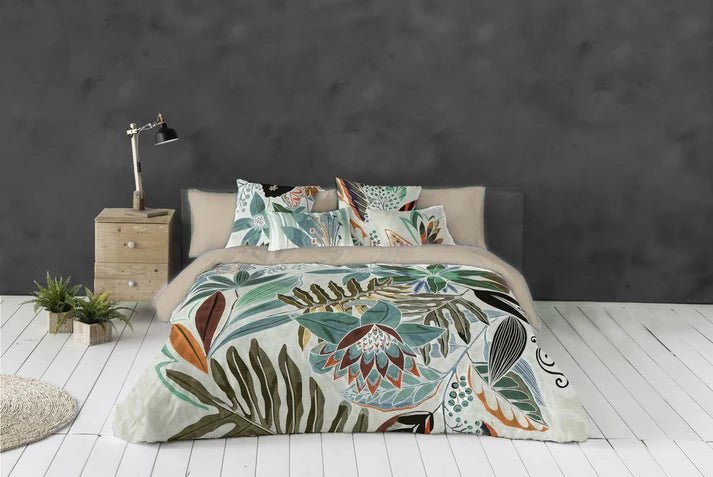 (Fait au Québec) Housse de couette TULUM (Ensemble 4 pièces ) - Housse de couette CHÉNÉ - Literie-Déco et moi 