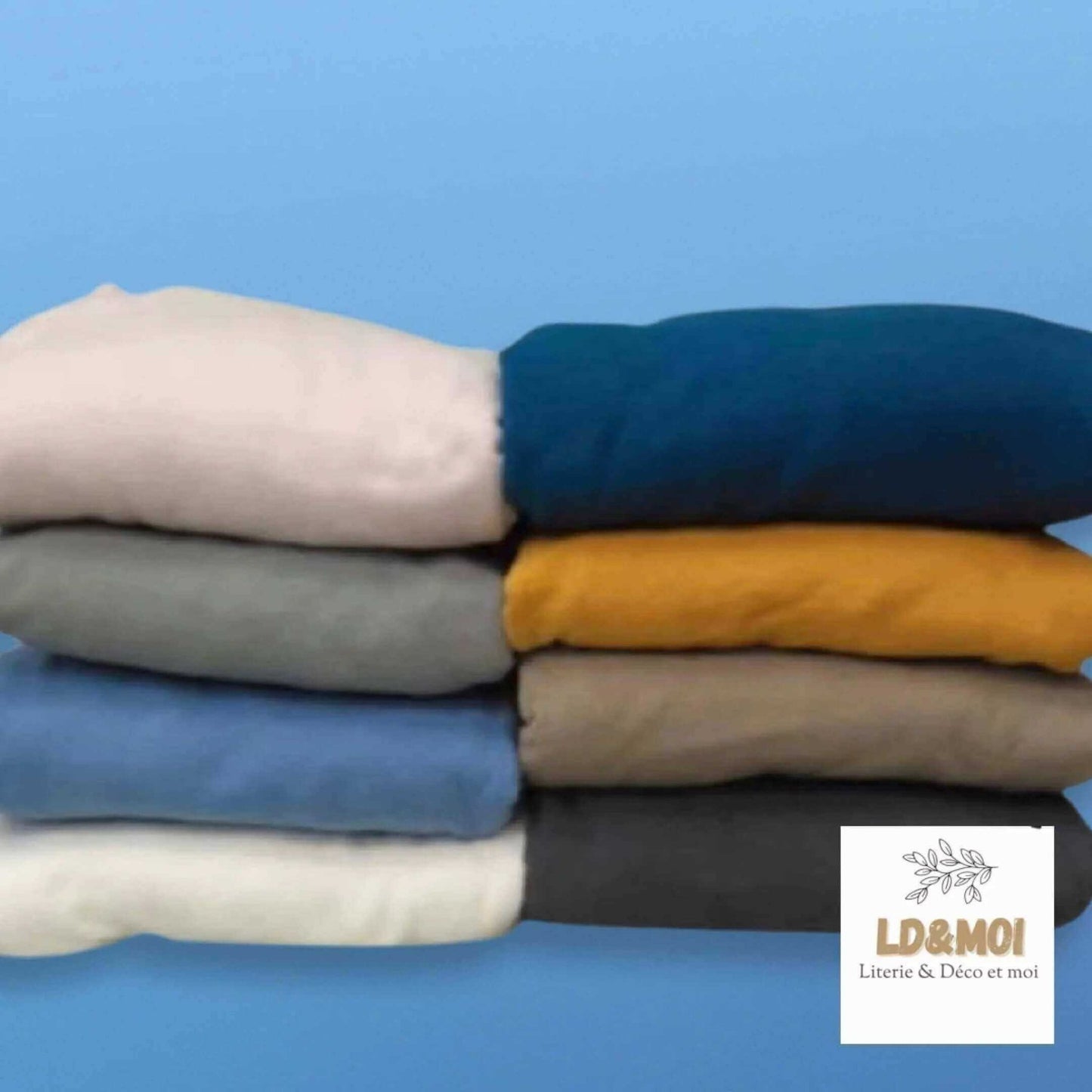 ( Fait au Québec )- Ensemble draps SANTÉ CONFORT PLUS  ( 6 couleurs) Draps  ,disponible chez Literie-Déco et moi 