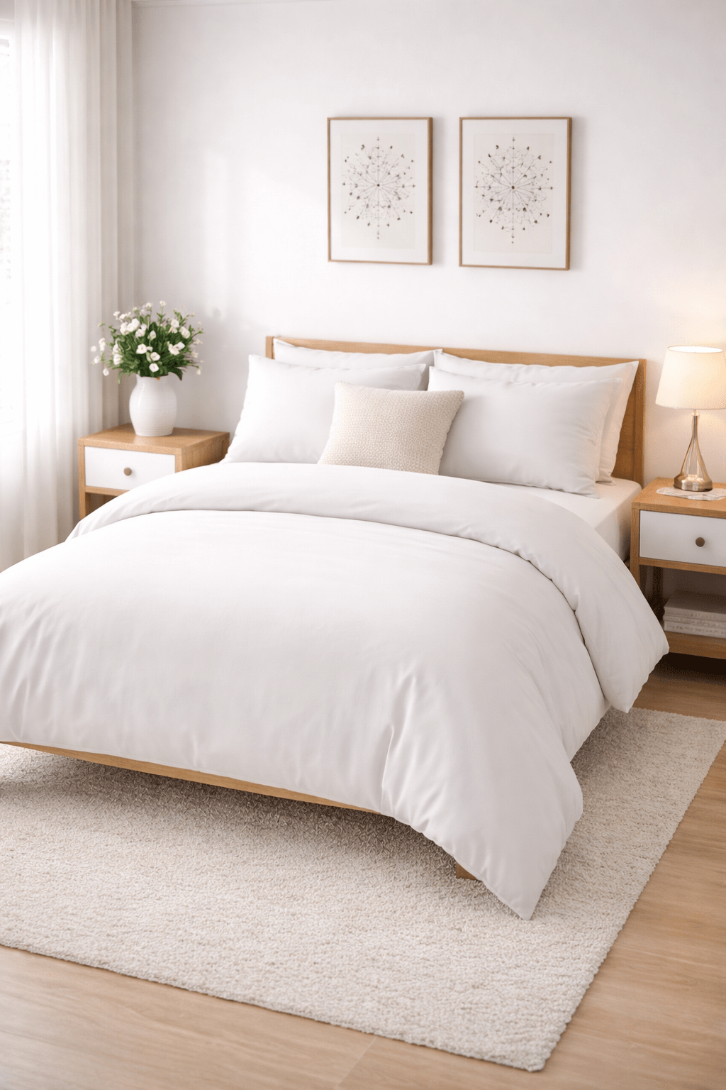 (FAIT AU QUÉBEC) -Ensemble douillette BLANCO - Douillette Chéné-Sasseville - $499.99! Literie-Déco et moi 