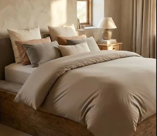 (FAIT AU QUÉBEC) -Ensemble housse de couette en coton/lin - Housse de couette Chéné-Sasseville - $249.99! Literie-Déco et moi
