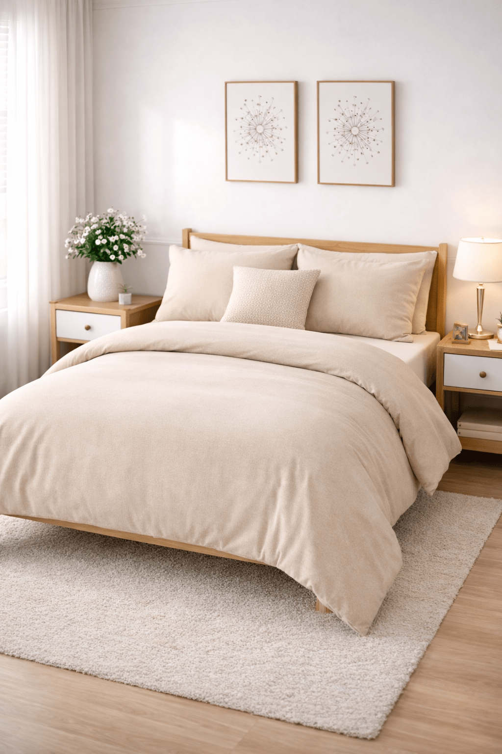 (FAIT AU QUÉBEC) -Ensemble douillette NATURAL - Douillette CHÉNÉ - $499.99! Literie-Déco et moi 