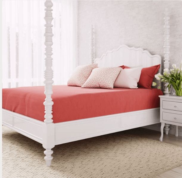 ( Fait au Québec ) Ensemble housse de couette TEJA (Rose framboise ) - Housse de couette CHÉNÉ - Literie-Déco et moi 