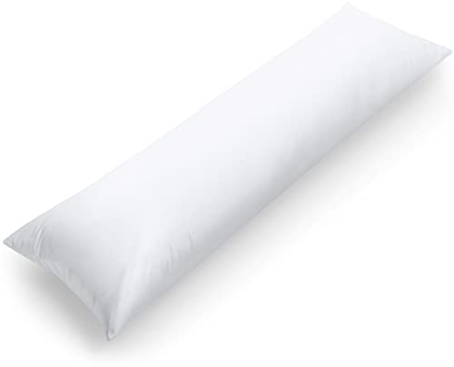 ( FAIT AU QUÉBEC ) Ensemble oreiller de corps et housse en percale poly-coton ( 18'' x 48'') - Draps Zénima - Literie-Déco et moi 