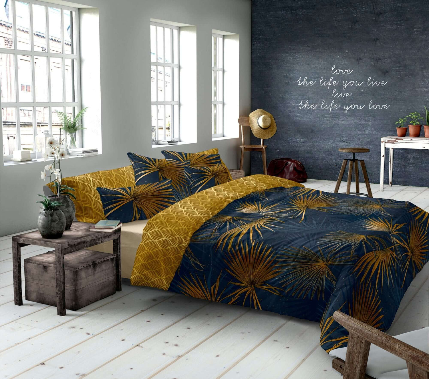 (Fait au Québec) Housse de couette BORA (Ensemble 4 pièces) - Literie - Déco et moi