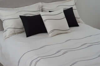 (Fait au Québec) Housse de couette CÉLESTE ( Ensemble 4 pièces ) - Literie - Déco et moi