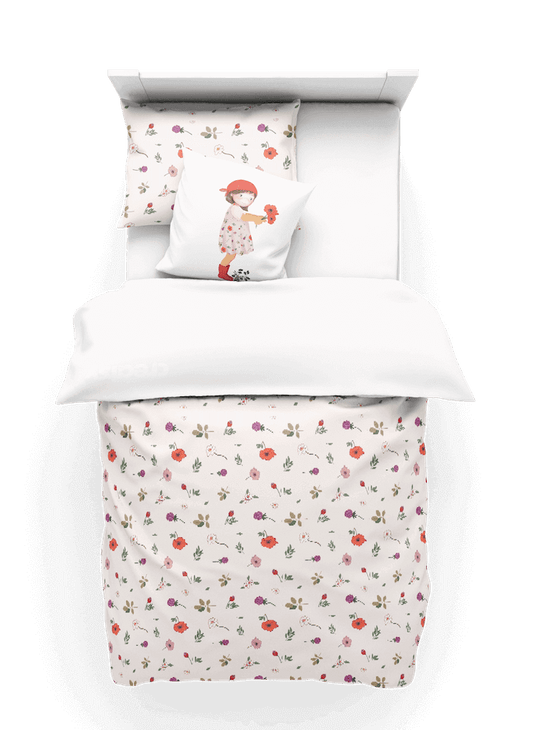 ( Fait au Québec) Housse de couette COQUELICOT - housses de couette enfants Atelier la Fée - $189.99! Literie-Déco et moi 