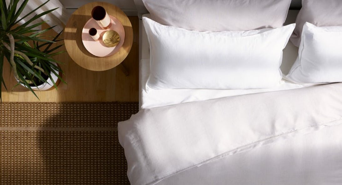 (Fait au Québec) Housse de couette en 100% coton satiné (300fils) -5 teintes disponibles - Draps Zénima - Literie-Déco et moi 