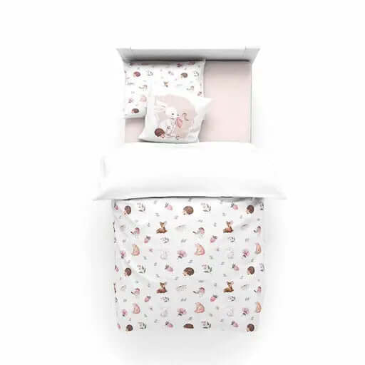 ( Fait au Québec) Housse de couette FRAISES DES BOIS housses de couette enfants  ,disponible chez Literie-Déco et moi 