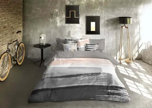 (Fait au Québec) Housse de couette KARELLE( Ensemble 4 pièces ) - Housse de couette CHÉNÉ - $249.99! Literie-Déco et moi 