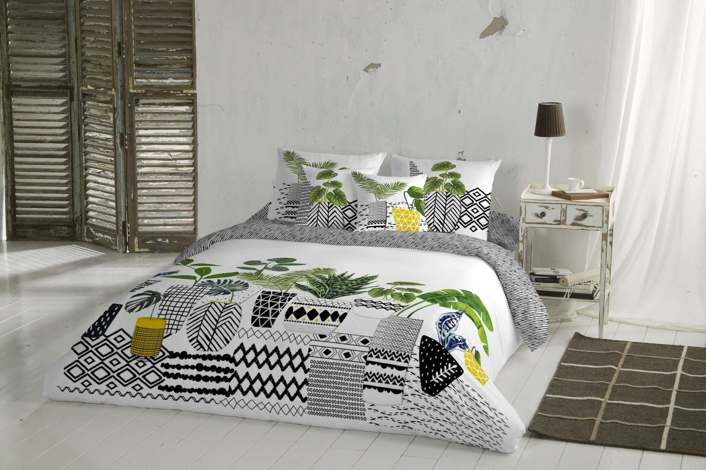 (Fait au Québec) Housse de couette KENTIA ( Enemble 4 pièces ) - Literie - Déco et moi