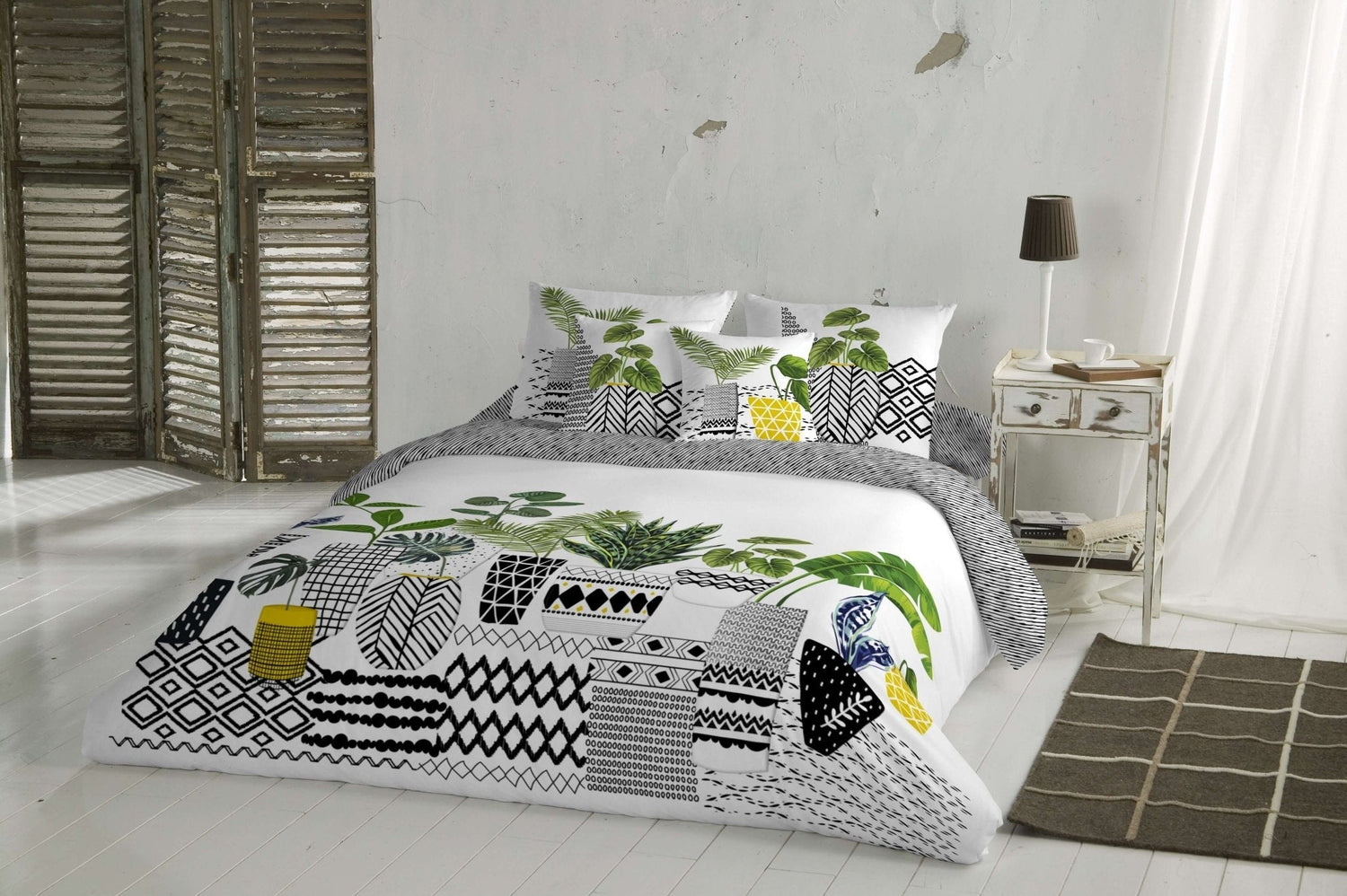 (Fait au Québec) Housse de couette KENTIA ( Enemble 4 pièces ) - Literie - Déco et moi