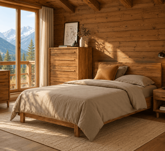(Fait au Québec ) -Housse de couette Lucas ( Taupe ) - Housse de couette Chéné-Sasseville - $289.99! Literie-Déco et moi 