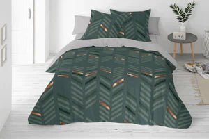 (Fait au Québec) Housse de couette NOLAN ( Ensemble 4 pièces ) - Literie - Déco et moi