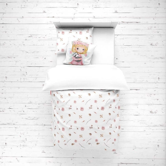 ( Fait au Québec) Housse de couette - ROSES housses de couette enfants  ,disponible chez Literie-Déco et moi 