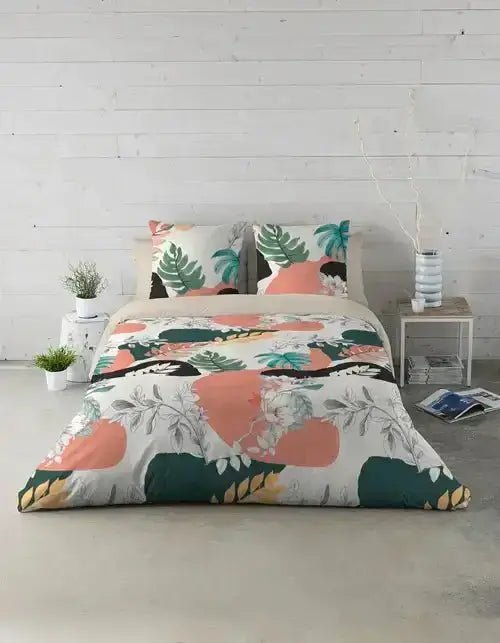 (Fait au Québec) Housse de couette TESSA  ( Ensemble 4 pièces ) - Housse de couette CHÉNÉ - $249.99! Literie-Déco et moi 