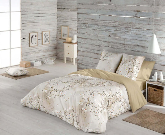 FAIT AU QUÉBEC- Housse de couette YASMINE ( Ensemble 4 pièces ) - Housse de couette CHÉNÉ - $249.99! Literie-Déco et moi 