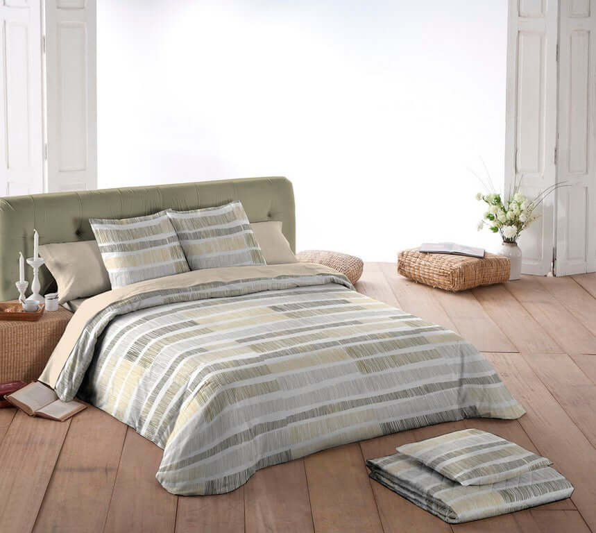 (Fait au Québec) Housse de couette YUZU ( Ensemble 4 pièces ) - Literie - Déco et moi