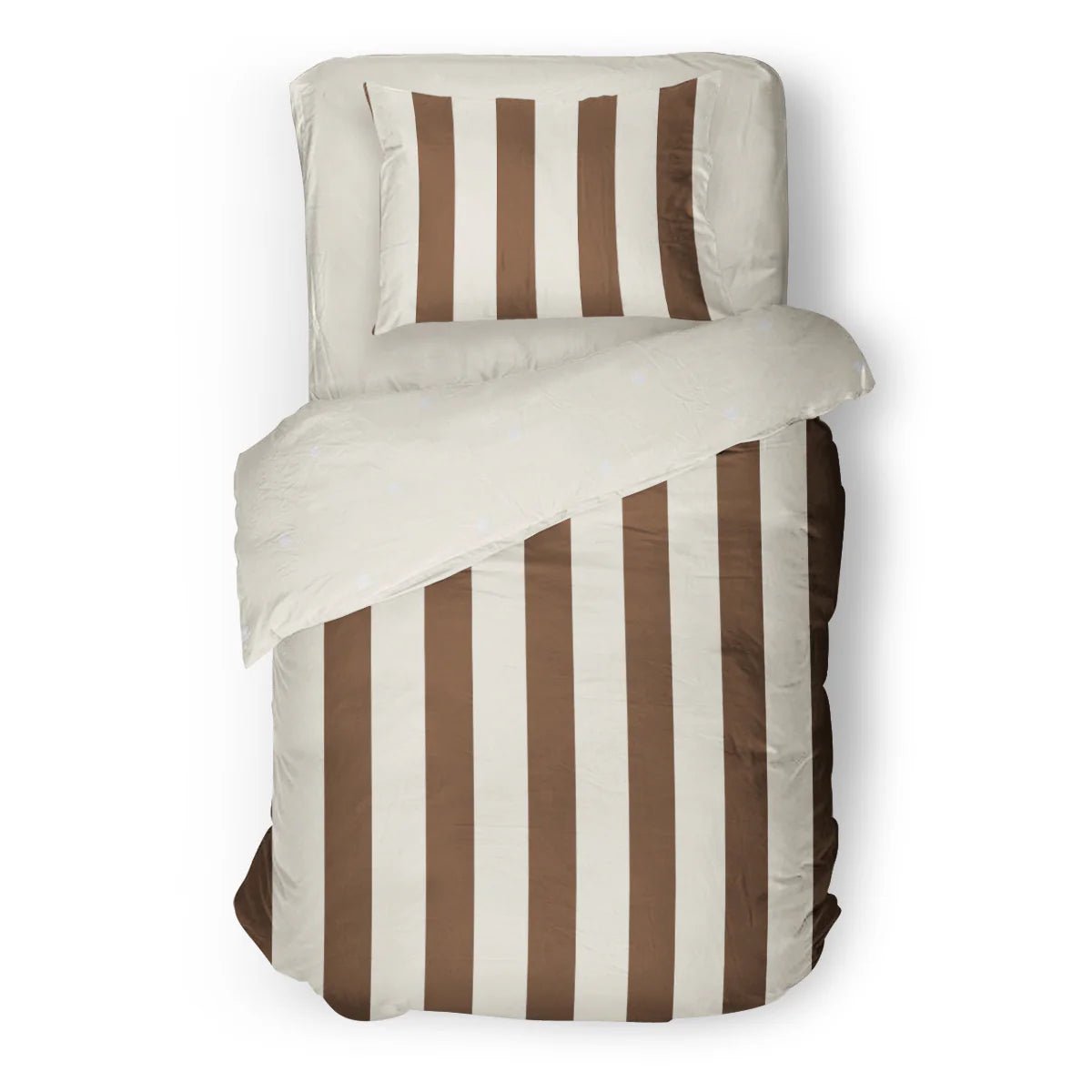 (FAIT AU QUEBEC) Ligné brun - Couvre - lit pour enfants - Literie - Déco et moi