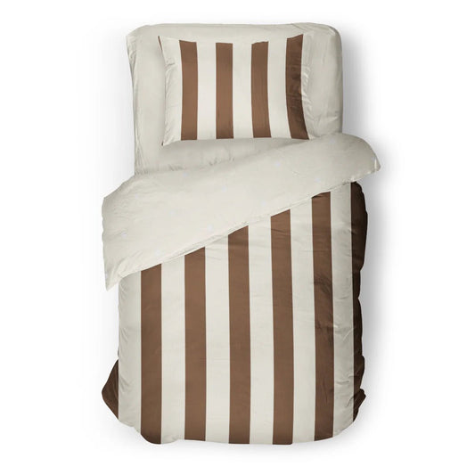 (FAIT AU QUEBEC) Ligné brun - Couvre - lit pour enfants - Literie - Déco et moi