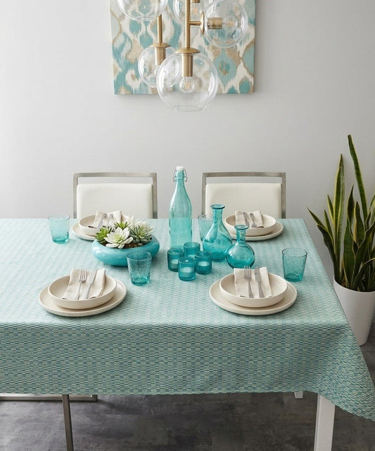 ( Fait au Québec) Nappe Catelle ( Turquoise ) - NAPPES Literie & Déco et moi - $8.95! Literie-Déco et moi 