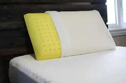 ( Fait au Québec) Oreiller mousse mémoire aération innovatrice- CAMOMILLE - Oreillers Zénima - Literie-Déco et moi 