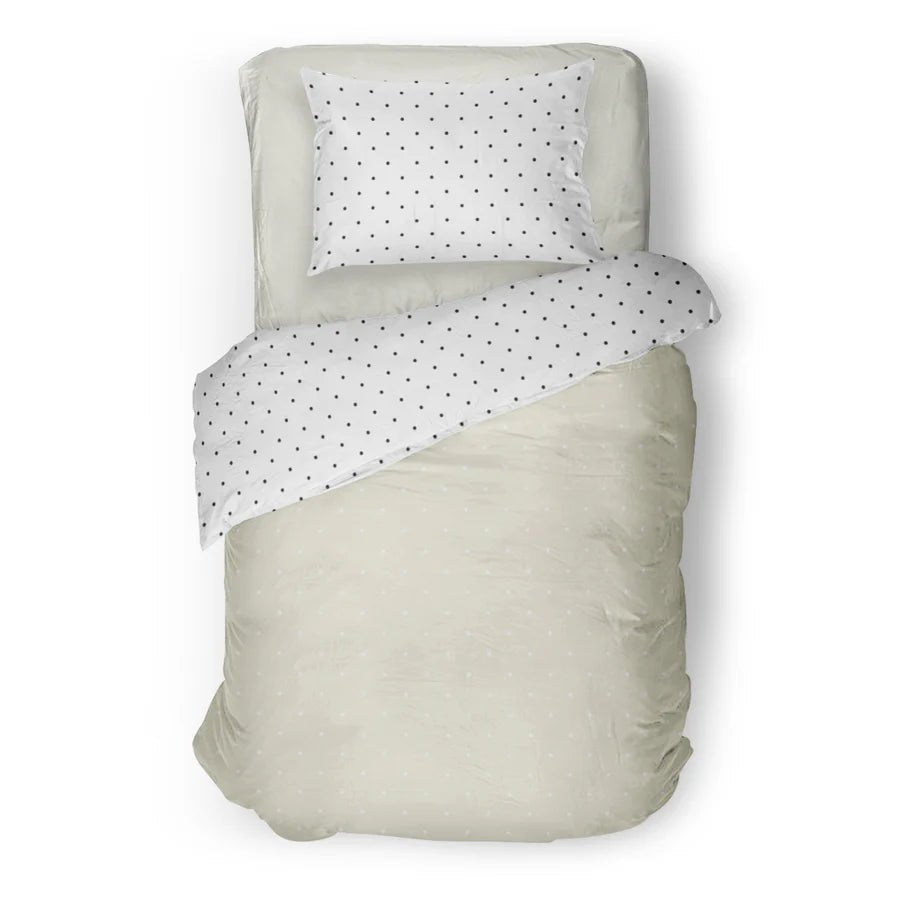 (FAIT AU QUEBEC) Polka - dot - Couvre - lit pour enfants - Literie - Déco et moi